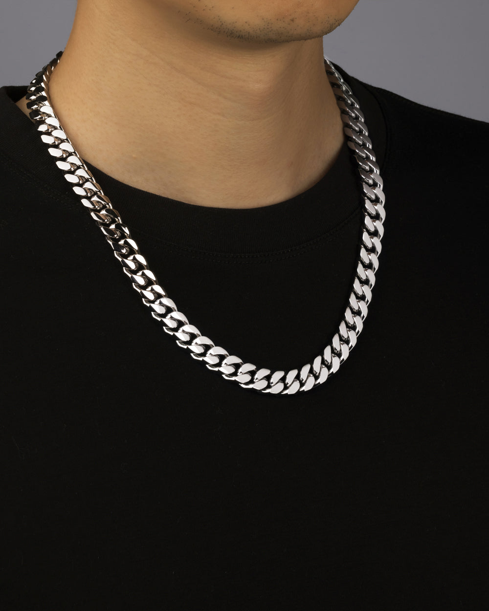 CLEAN BOXED CUBANA CHAIN. - 11MM