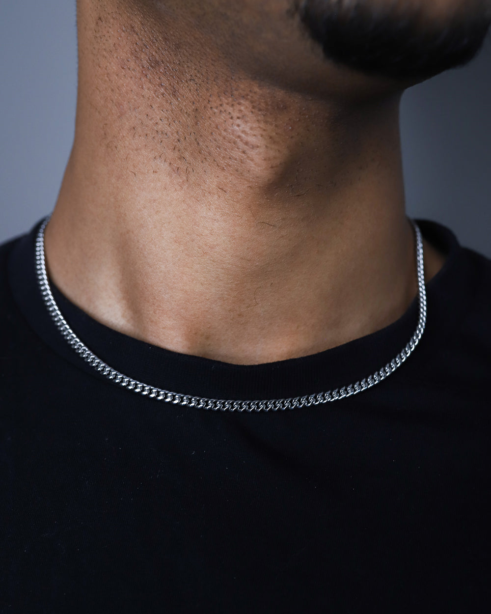 CLEAN CUBANA CHAIN. - 4MM