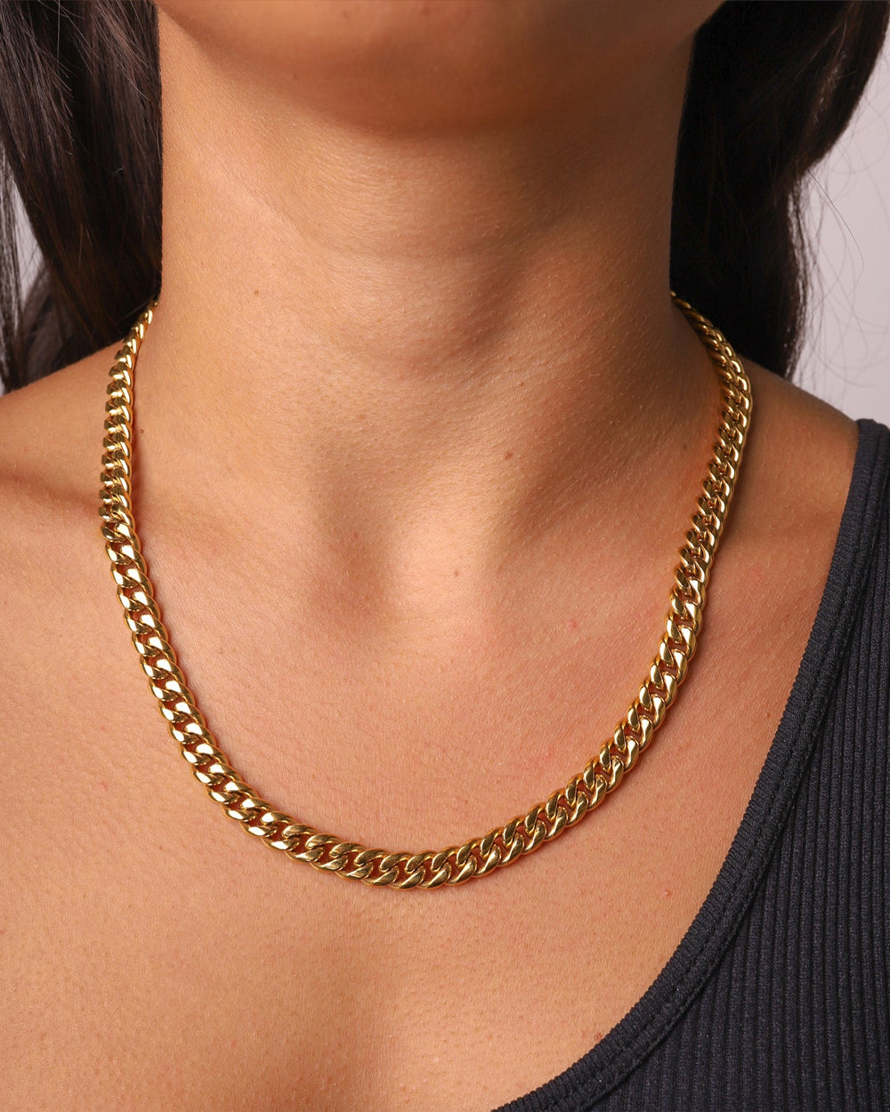 CLEAN CUBANA CHAIN. - 6MM GOLD