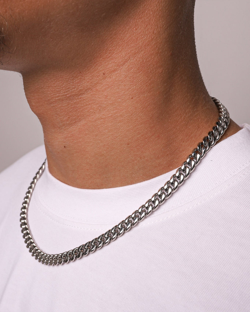 CLEAN CUBANA CHAIN. - 6MM