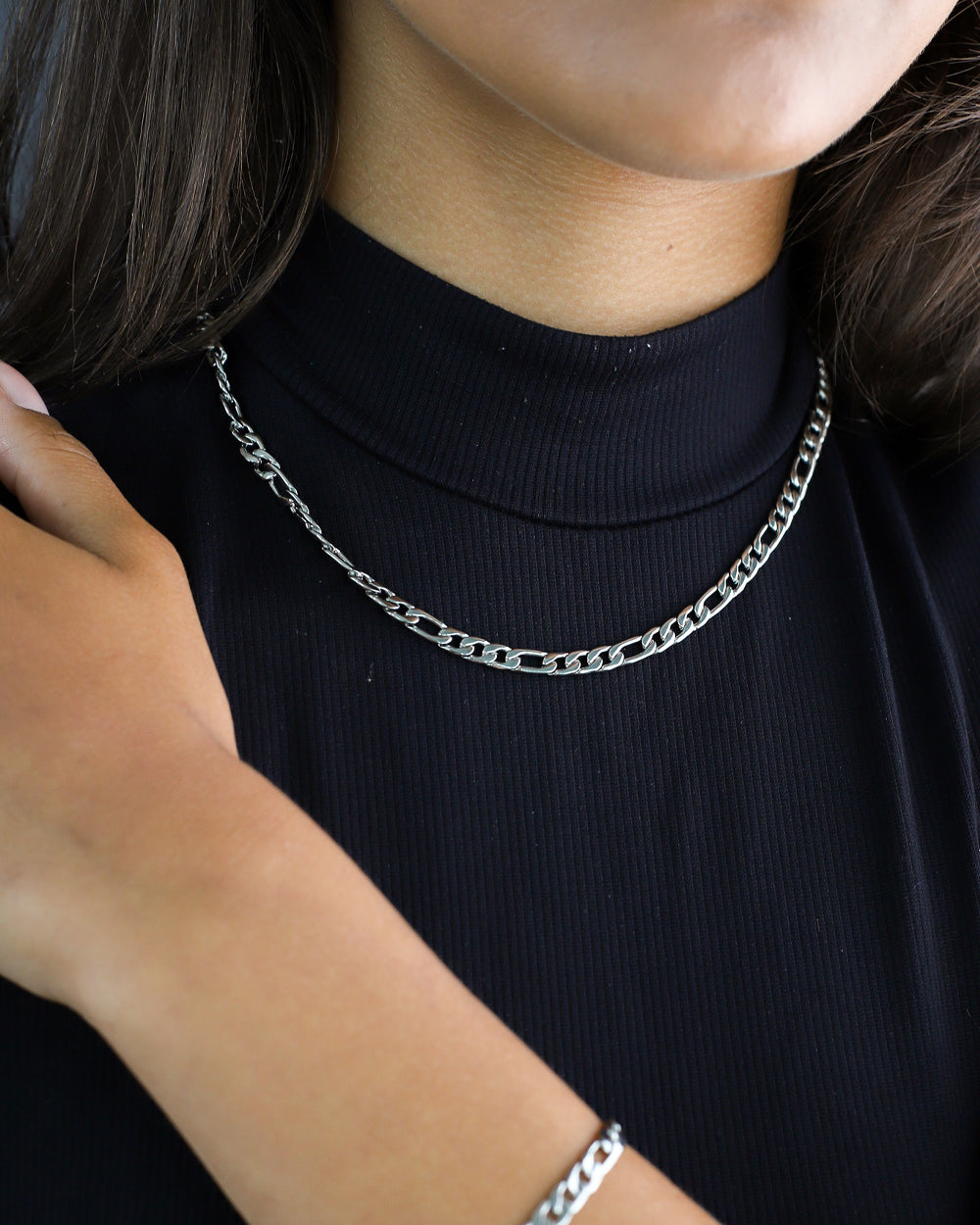 CLEAN FIGARO CHAIN. - 5MM