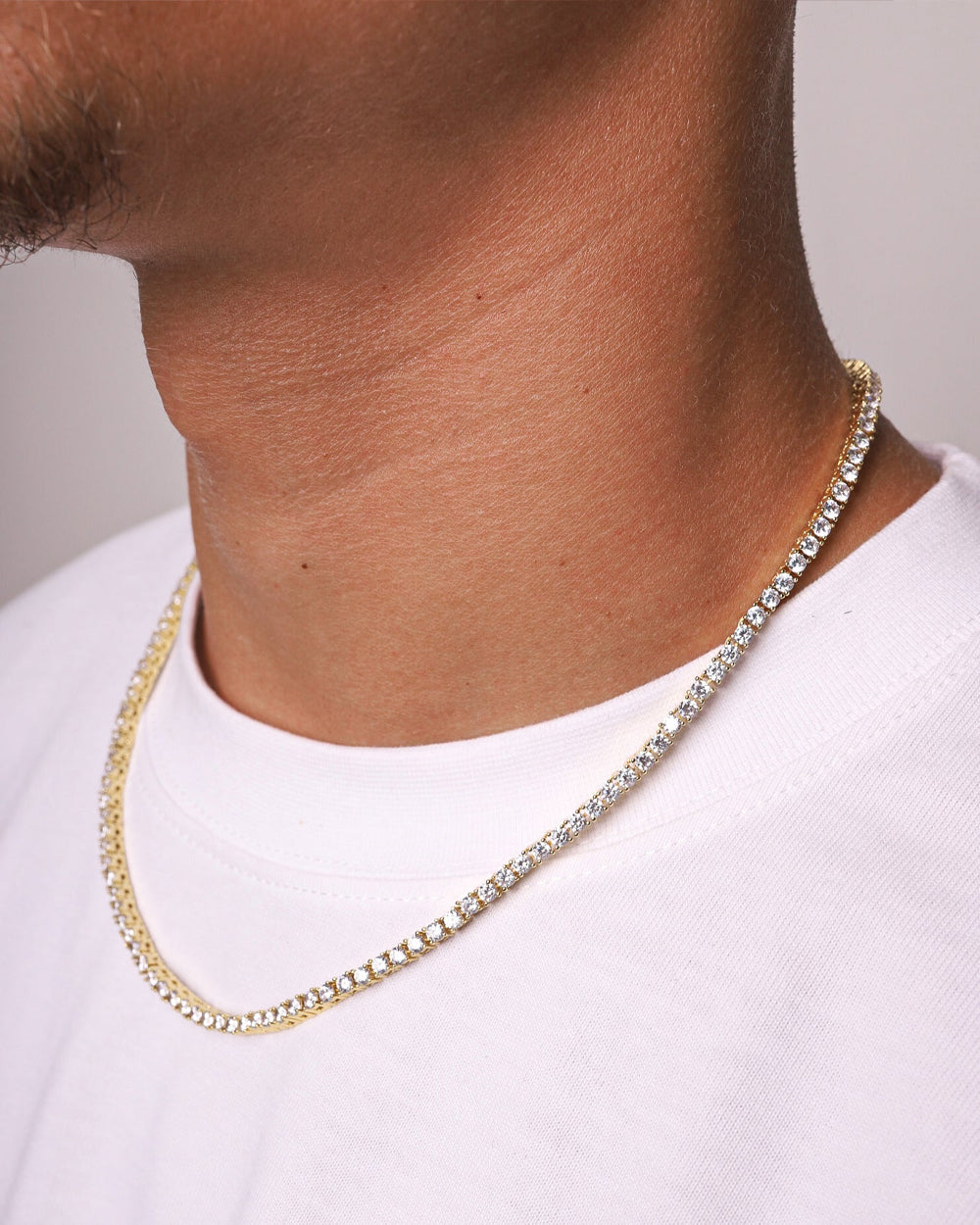 ICE BREAKER CHAIN. - 3MM GOLD