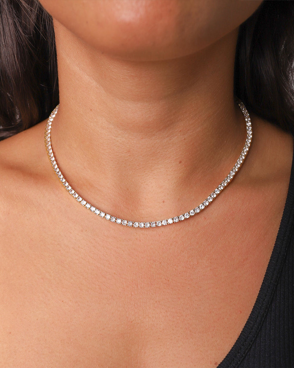 ICE BREAKER CHAIN. - 3MM GOLD