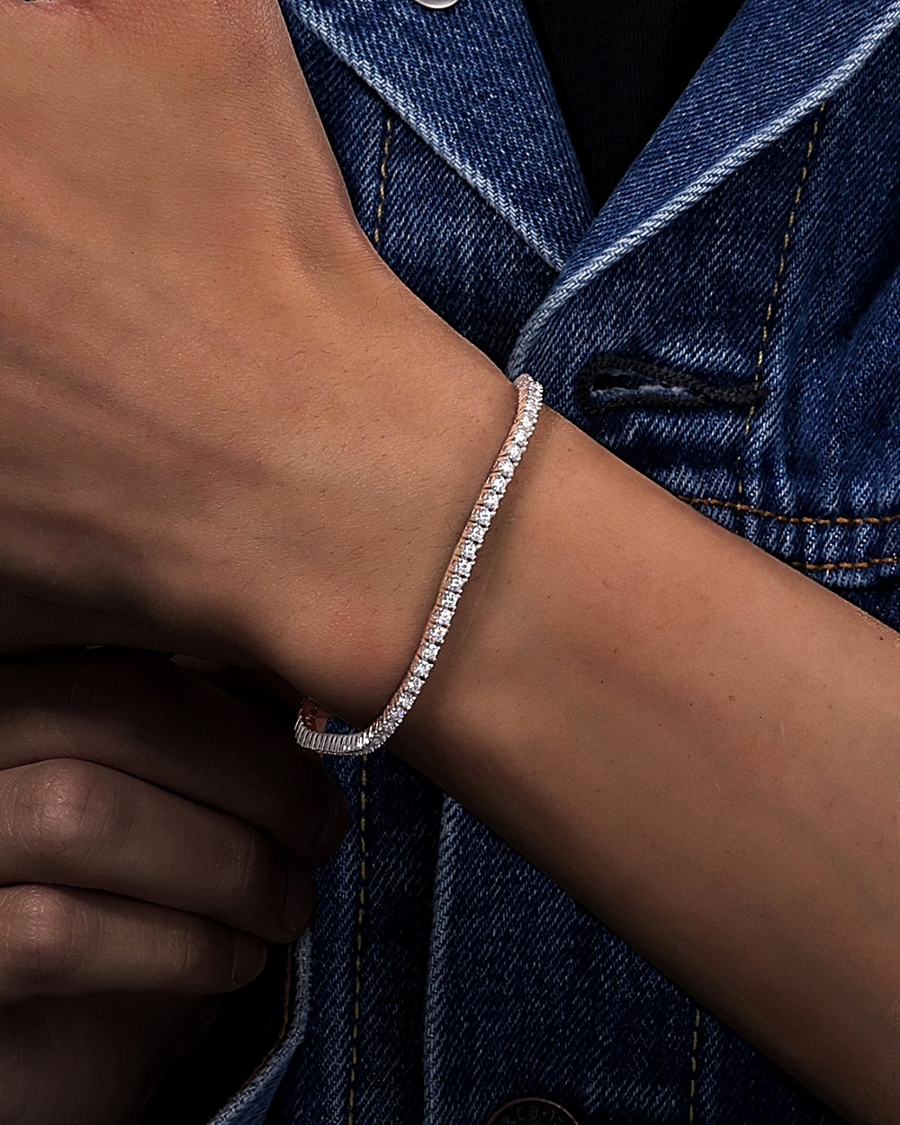 MOISSANITE TENNIS BRACELET. - 2MM