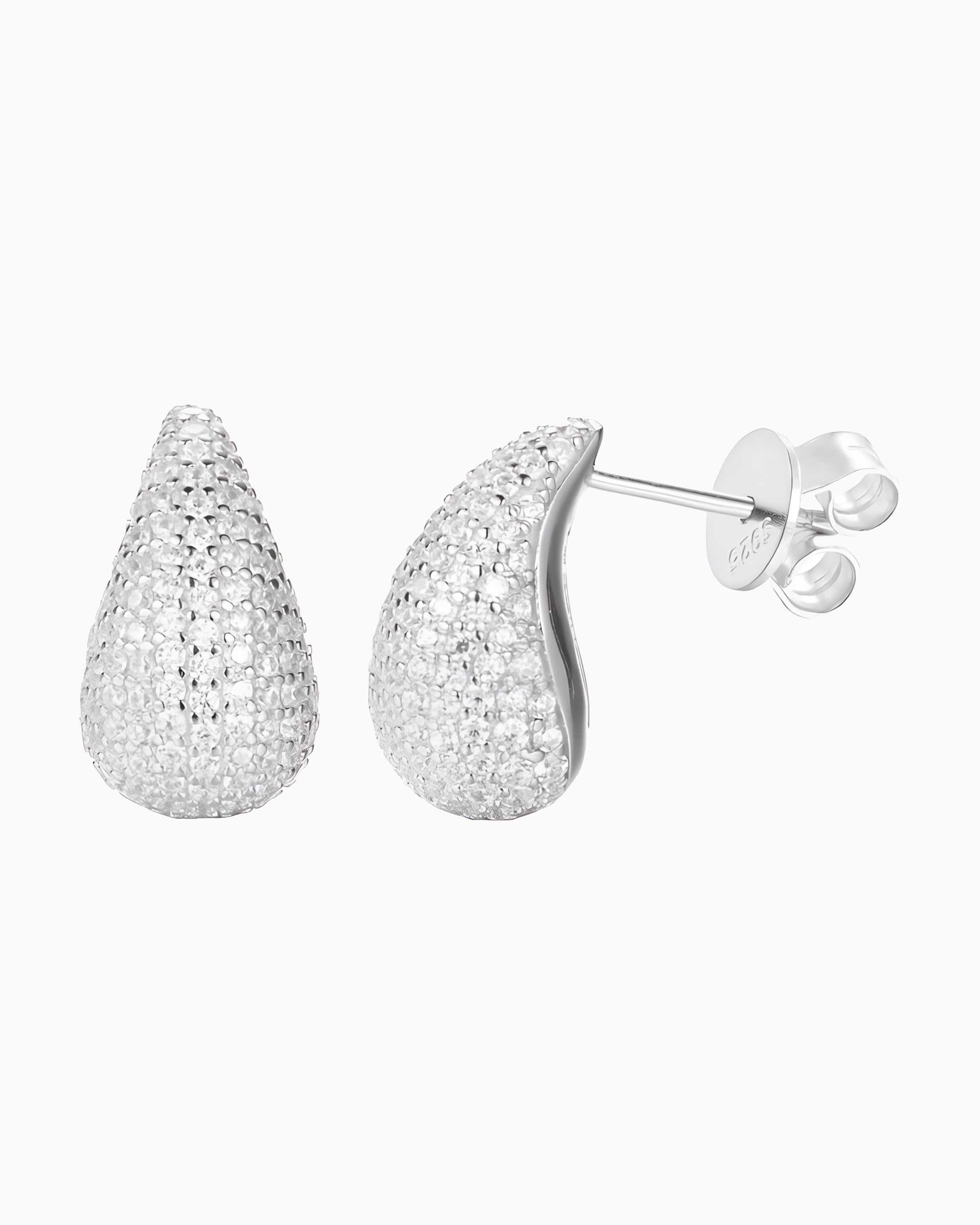 MOISSANITE TEARDROPS EARRINGS.