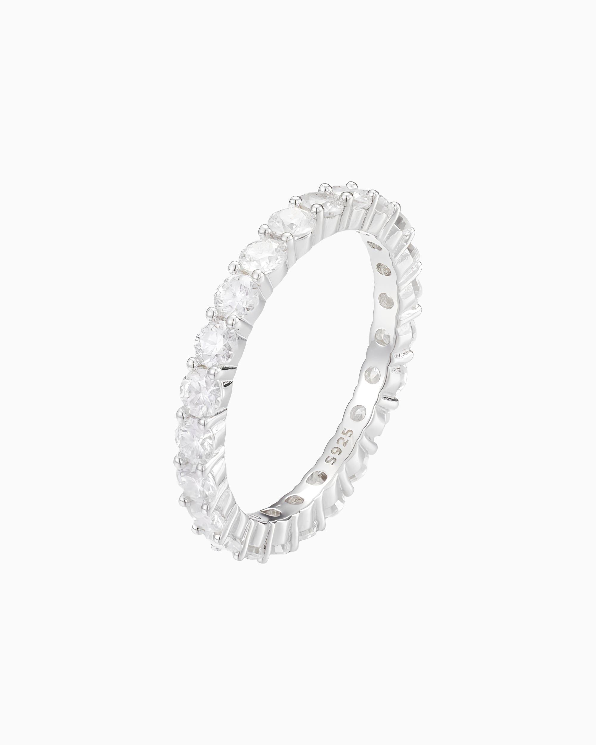 MOISSANITE ETERNITY RING. - 3MM