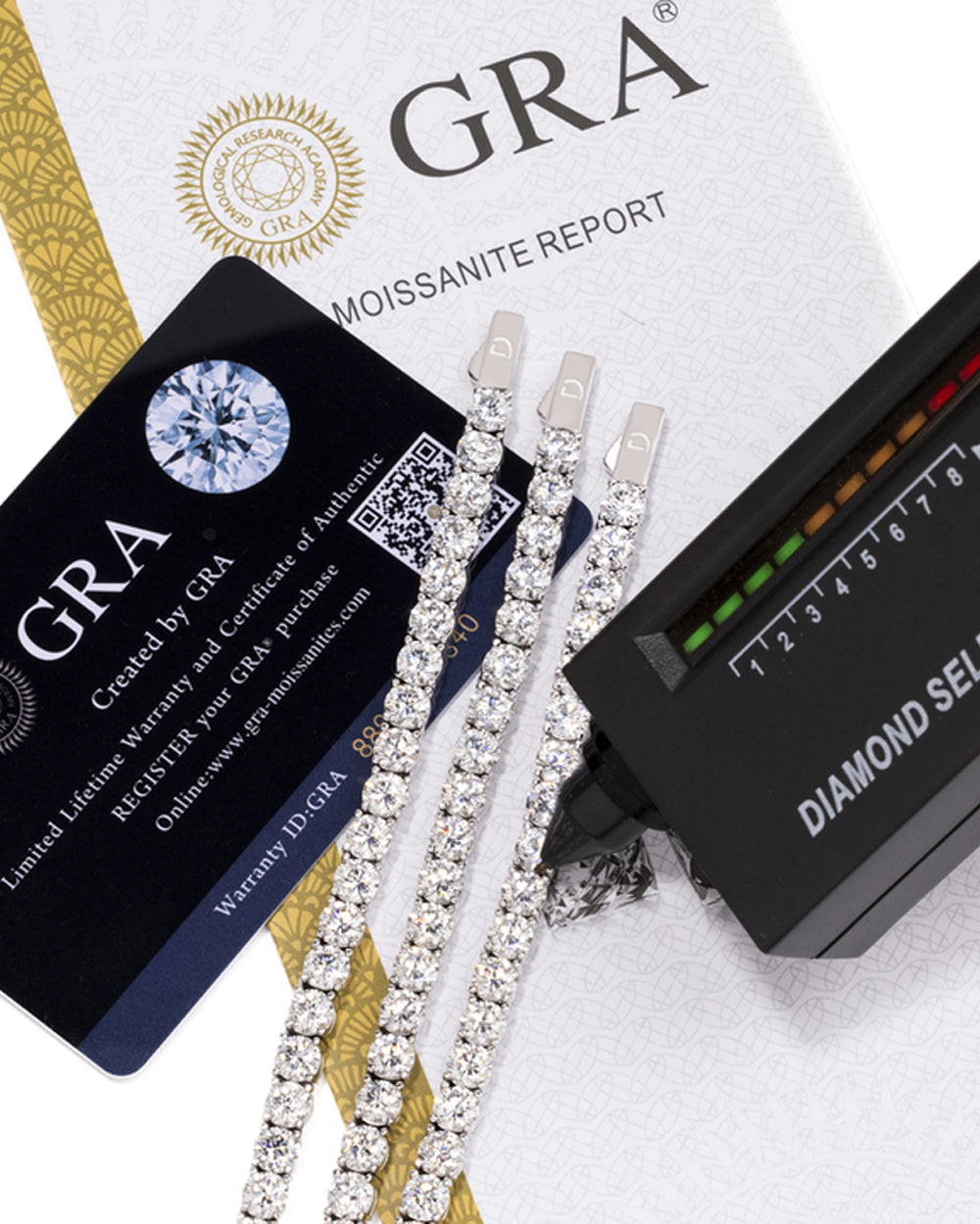 MOISSANITE TENNIS BRACELET. - 3MM