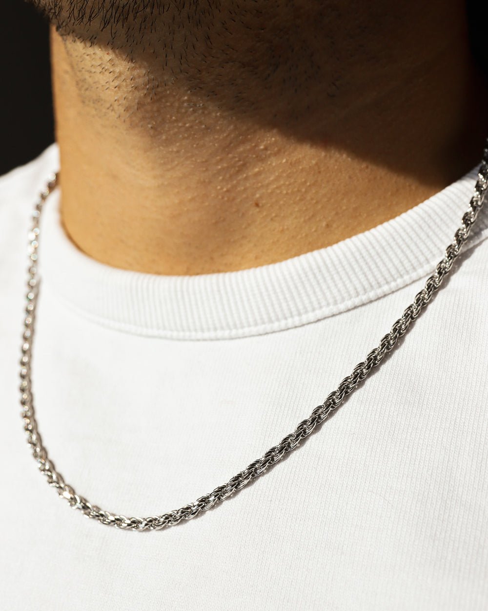 CLEAN ROPE 925. - 3MM WHITE GOLD - Drippy Amsterdam